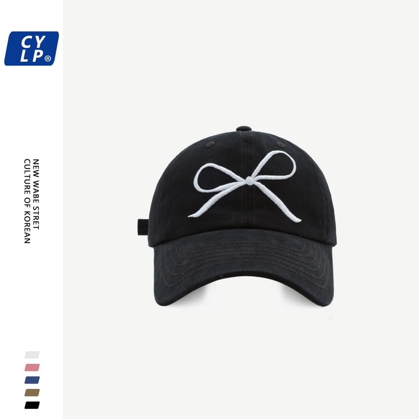 Cap Embroidered Baseball Bow