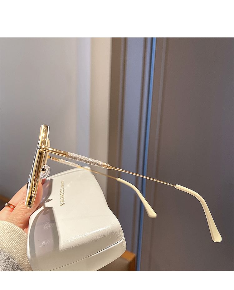 Geometric Sunglasses Oversized Frame