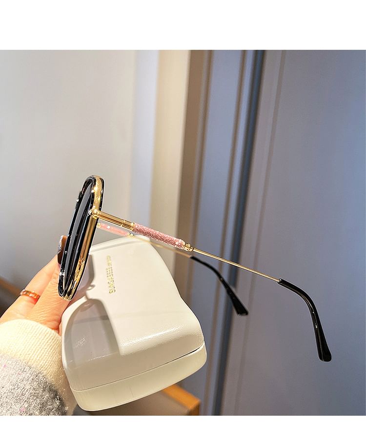 Geometric Sunglasses Oversized Frame