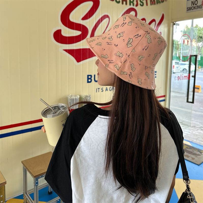 Print Hat Durian Bucket