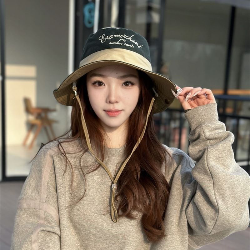 Embroidered Boonie Hat Letter