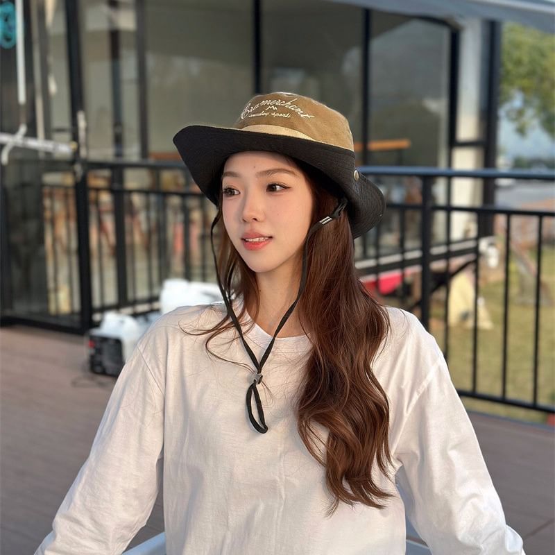 Embroidered Boonie Hat Letter