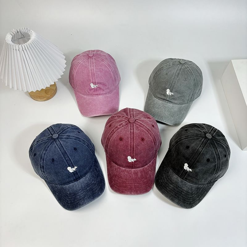 Cap Squirrel Baseball Embroidered