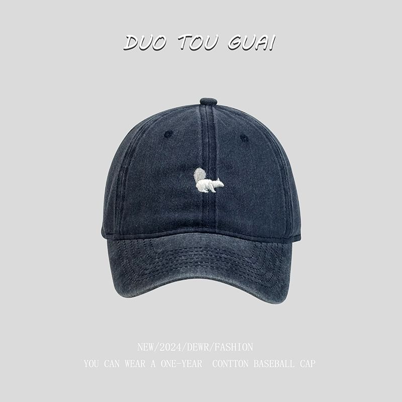 Cap Squirrel Baseball Embroidered