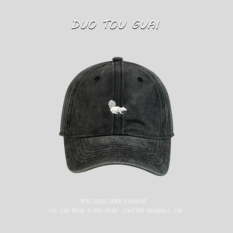 Cap Squirrel Baseball Embroidered