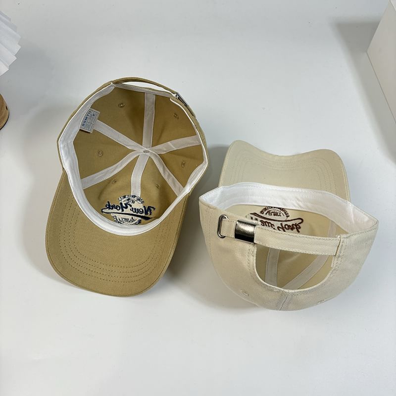 Baseball Cap Letter Embroidered