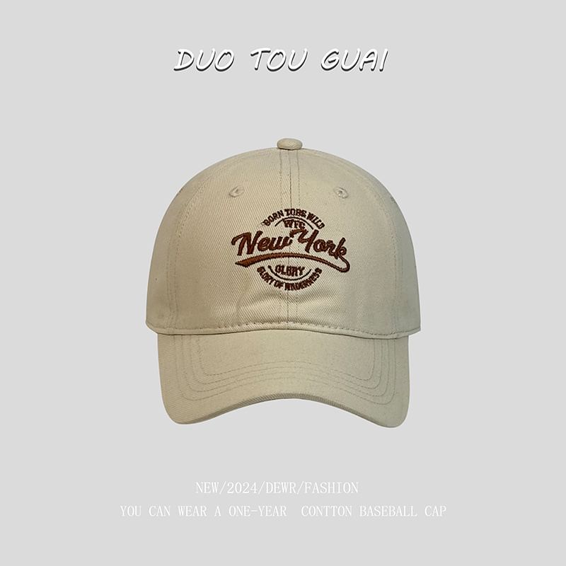 Baseball Cap Letter Embroidered