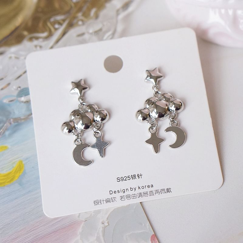 Cloud Earring Star Dangle Moon Alloy