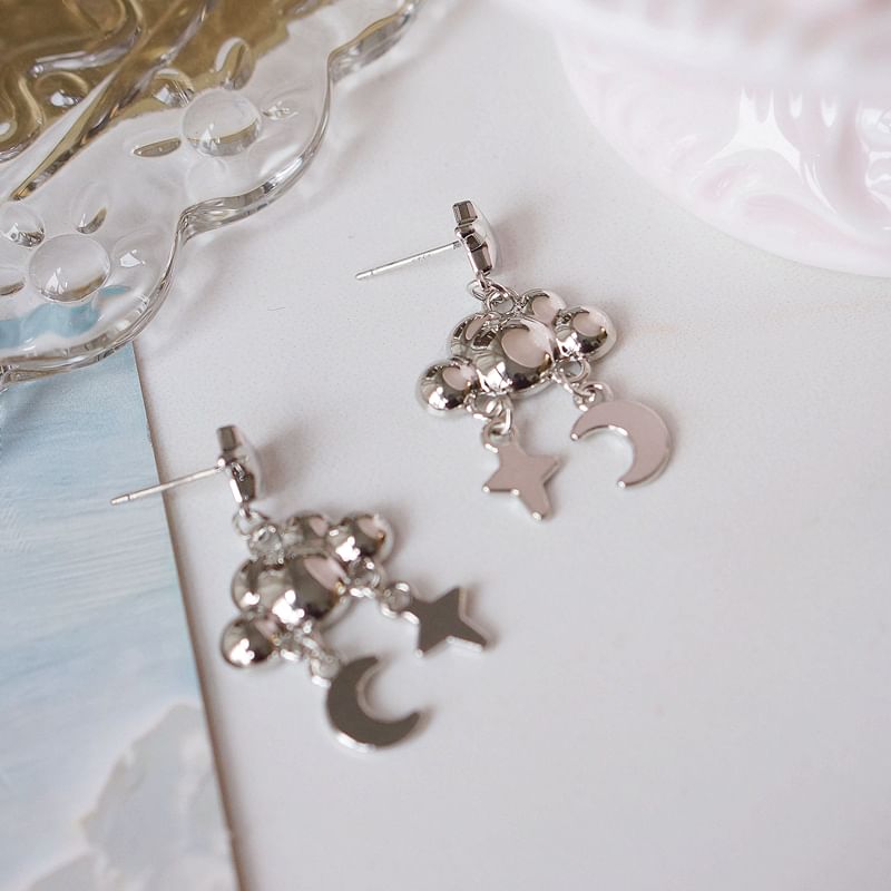Cloud Earring Star Dangle Moon Alloy