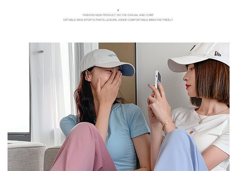 Straight Pants Waist Leg Designs) Plain (Various Elastic