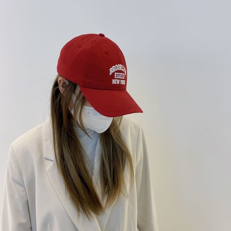 Embroidered Lettering Cap