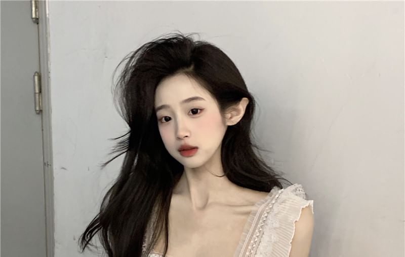 Plain Neck Tank Square Crop Top