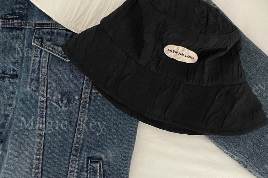 Applique Textured Hat Bucket