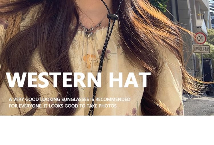 Hat Embroidered Lettering Boonie