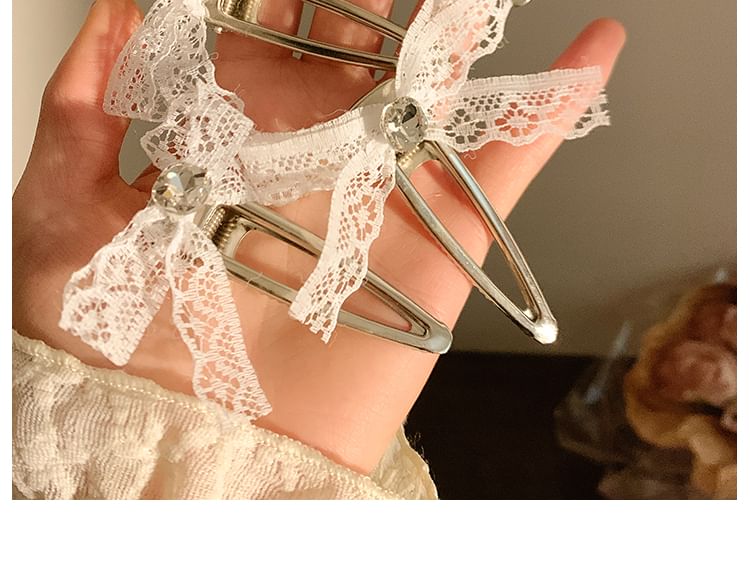 Lace Hair Set Clip / Bow