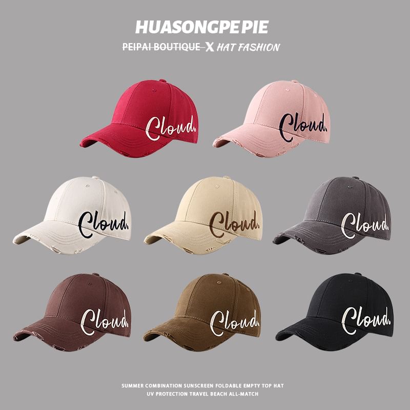 Baseball Lettering Print Cap