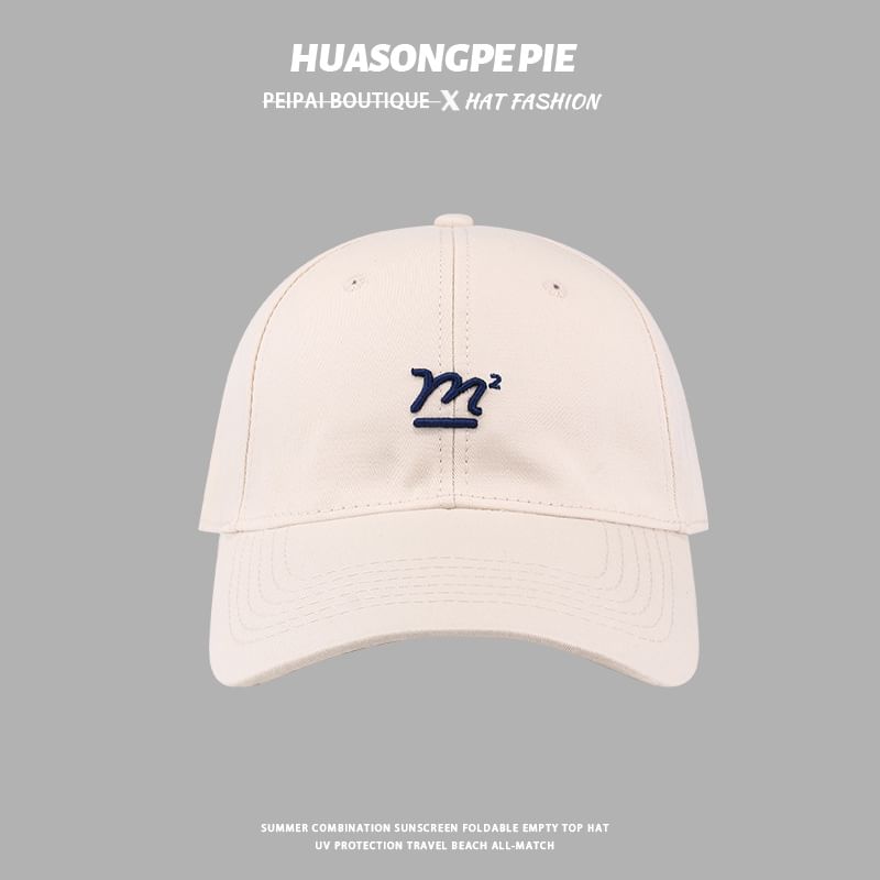 Embroidered Cap Baseball Lettering