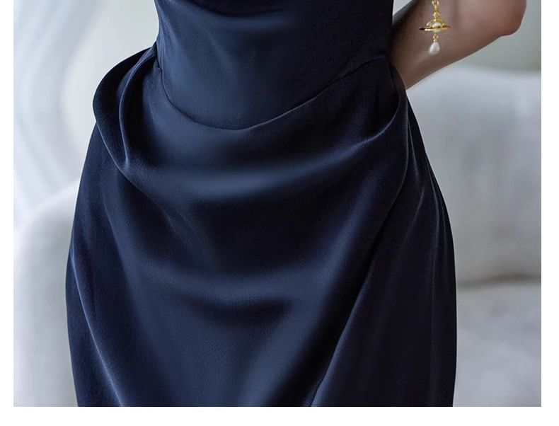 Plain Gown Off-Shoulder Evening Ruched Trained Mermaid