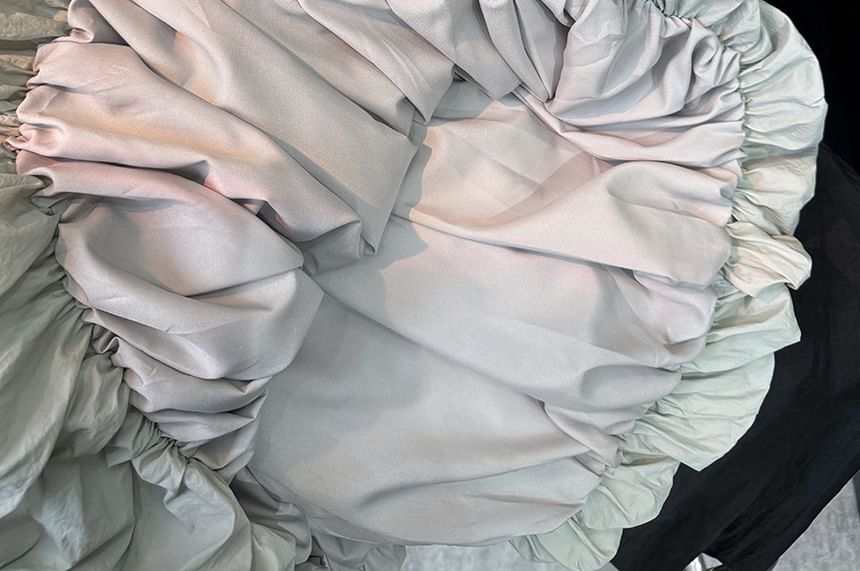 Midi High Skirt Waist Plain A-Line