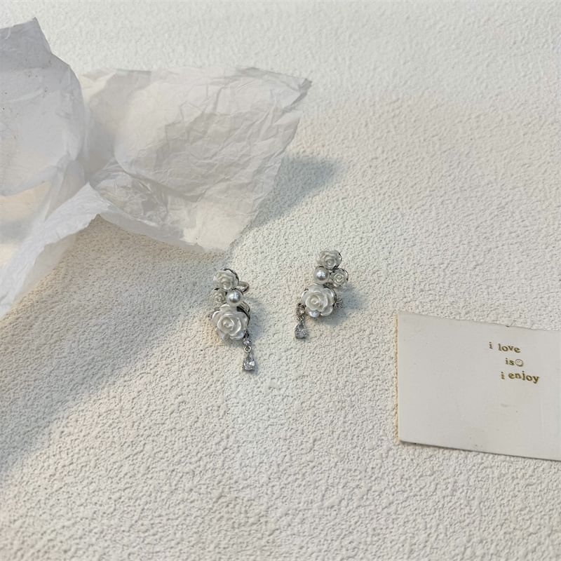 Cuff Floral Alloy Ear Pearl Faux