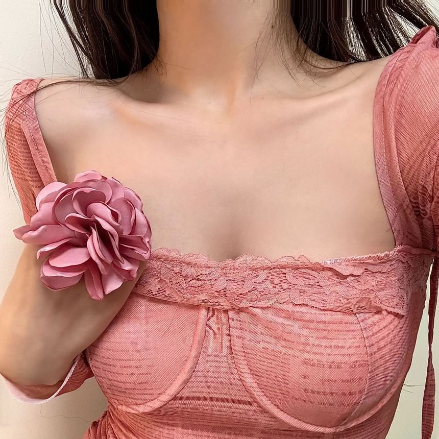 Open Fabric Ring Floral