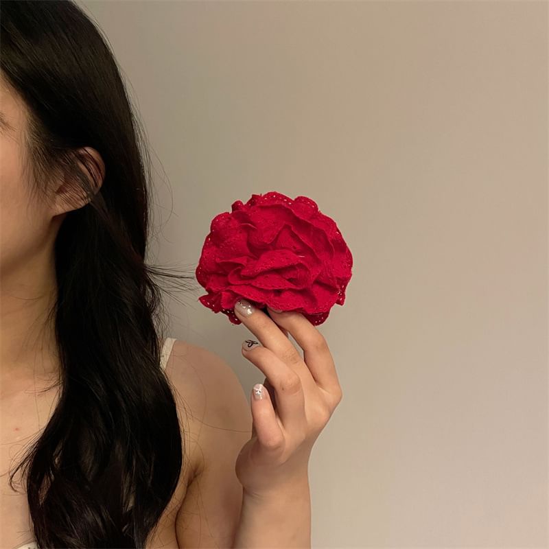 Fabric Scrunchie Clamp / Hair Floral