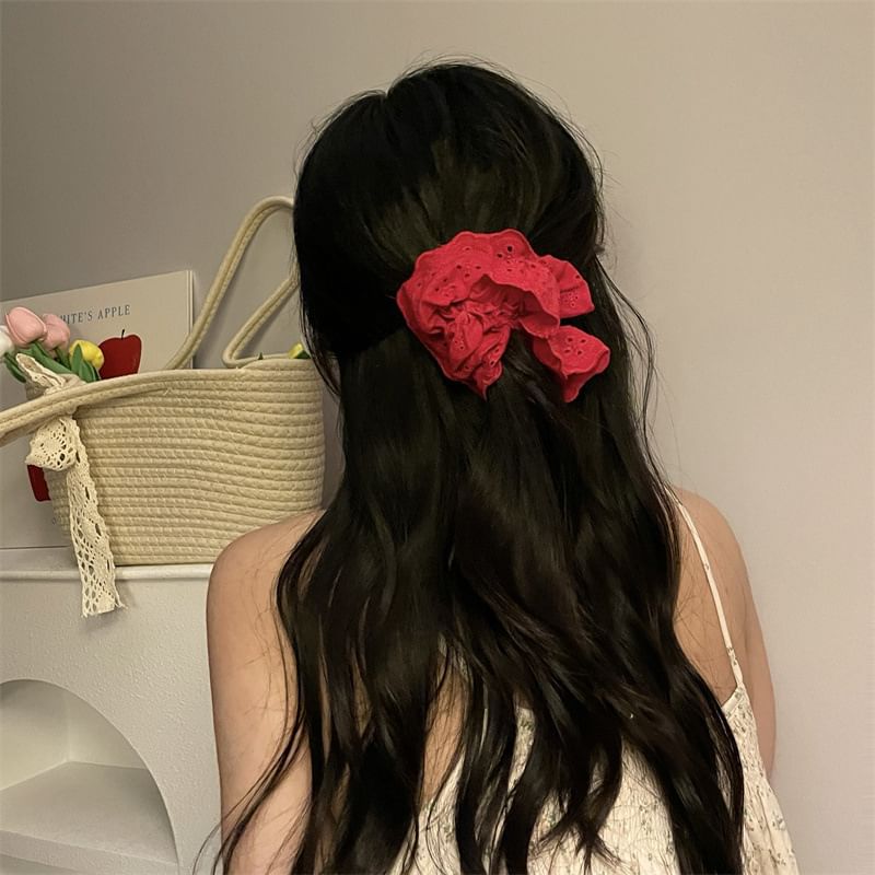 Fabric Scrunchie Clamp / Hair Floral
