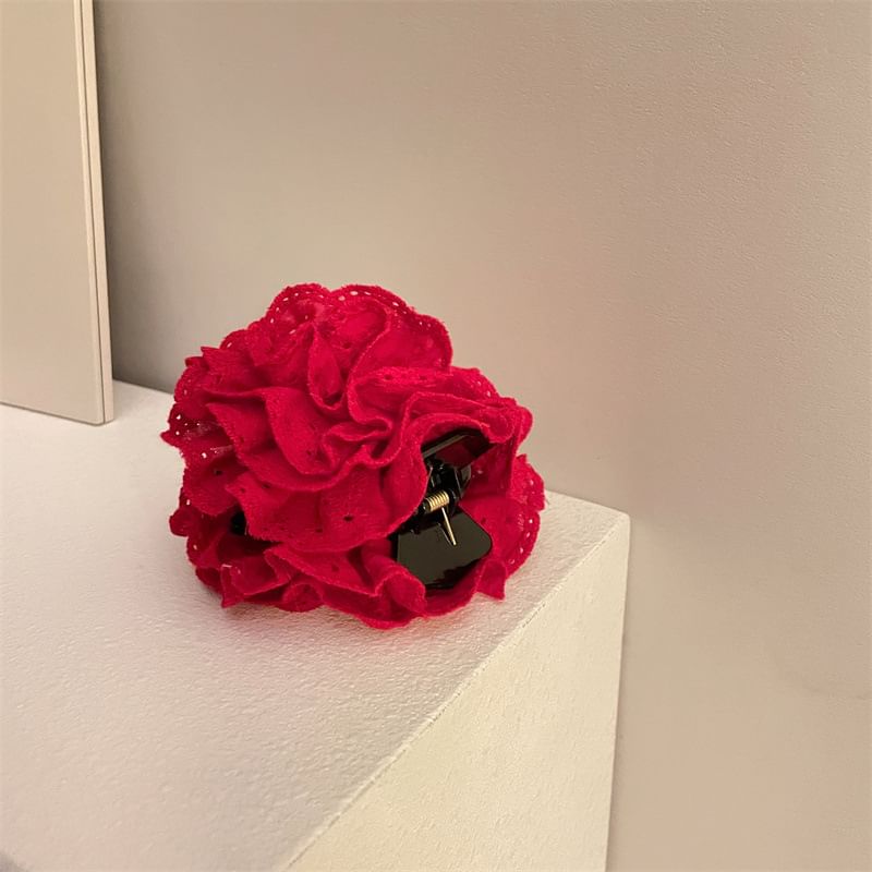 Fabric Scrunchie Clamp / Hair Floral