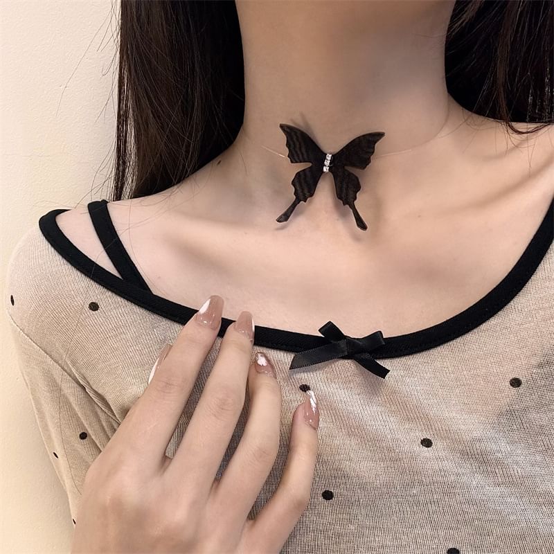 Choker Butterfly Fabric