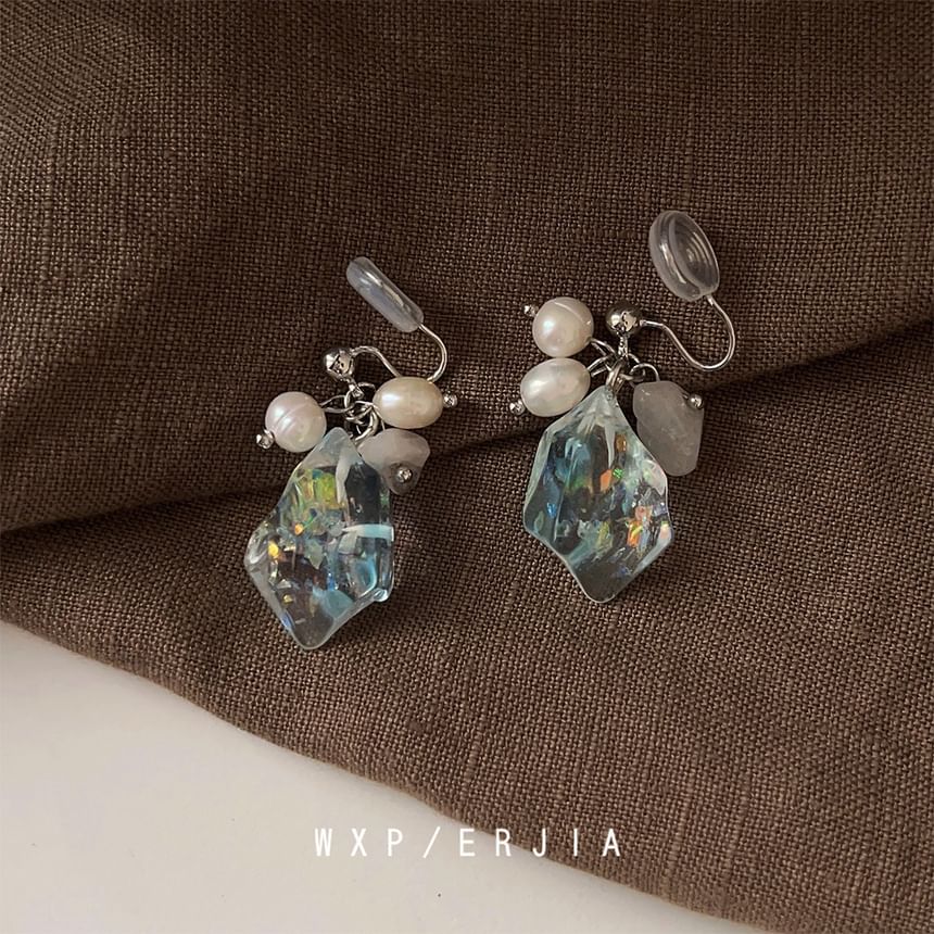 Crystal Pearl Faux Alloy Cuff Ear Freshwater