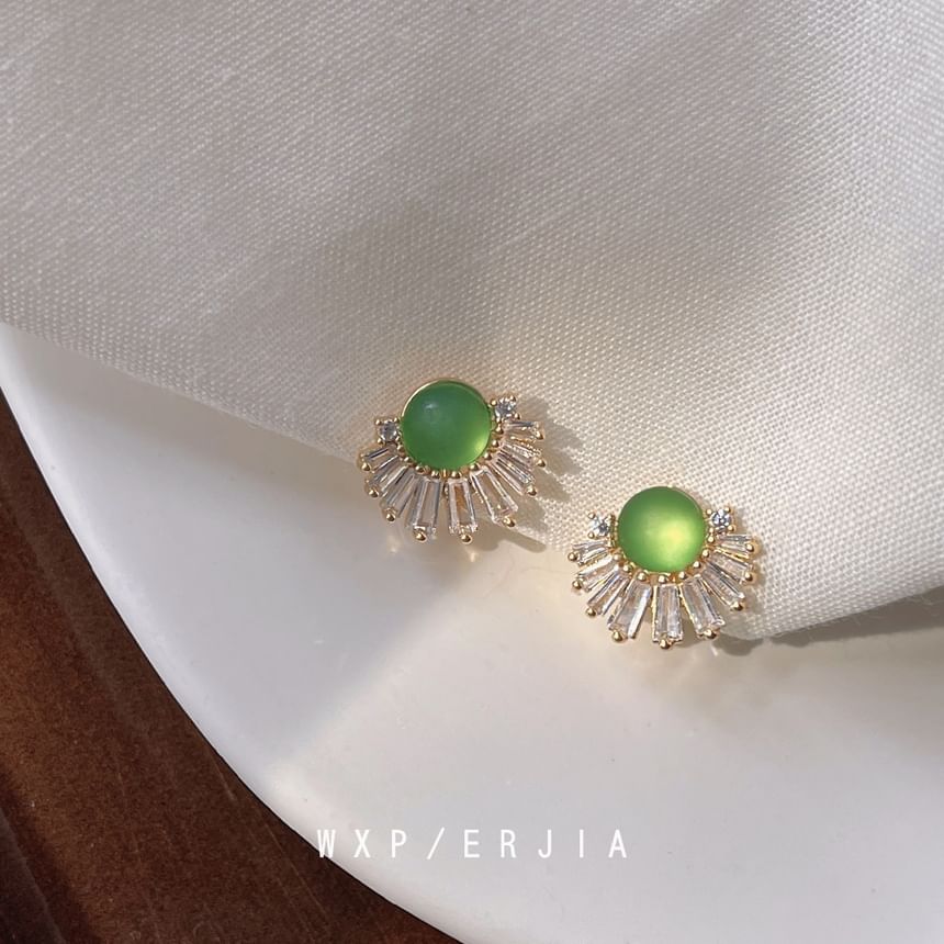 Cuff Ear Alloy Faux Rhinestone Gemstone