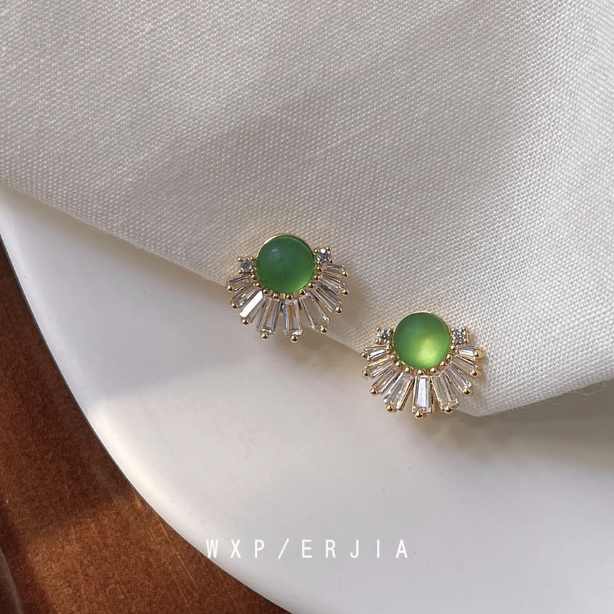 Cuff Ear Alloy Faux Rhinestone Gemstone