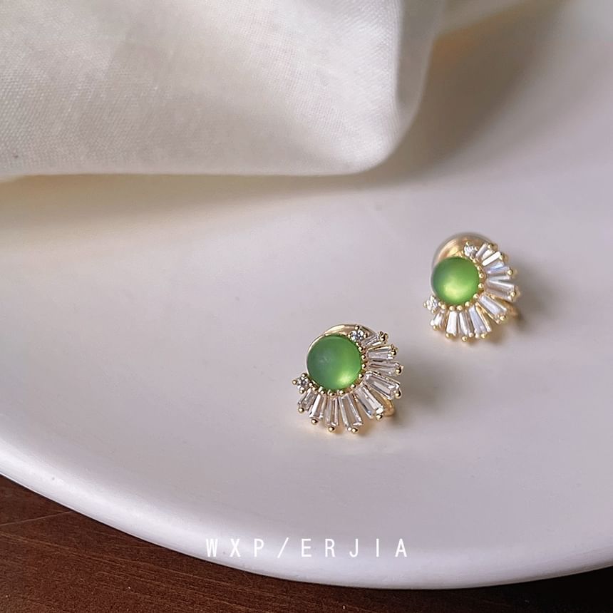 Cuff Ear Alloy Faux Rhinestone Gemstone