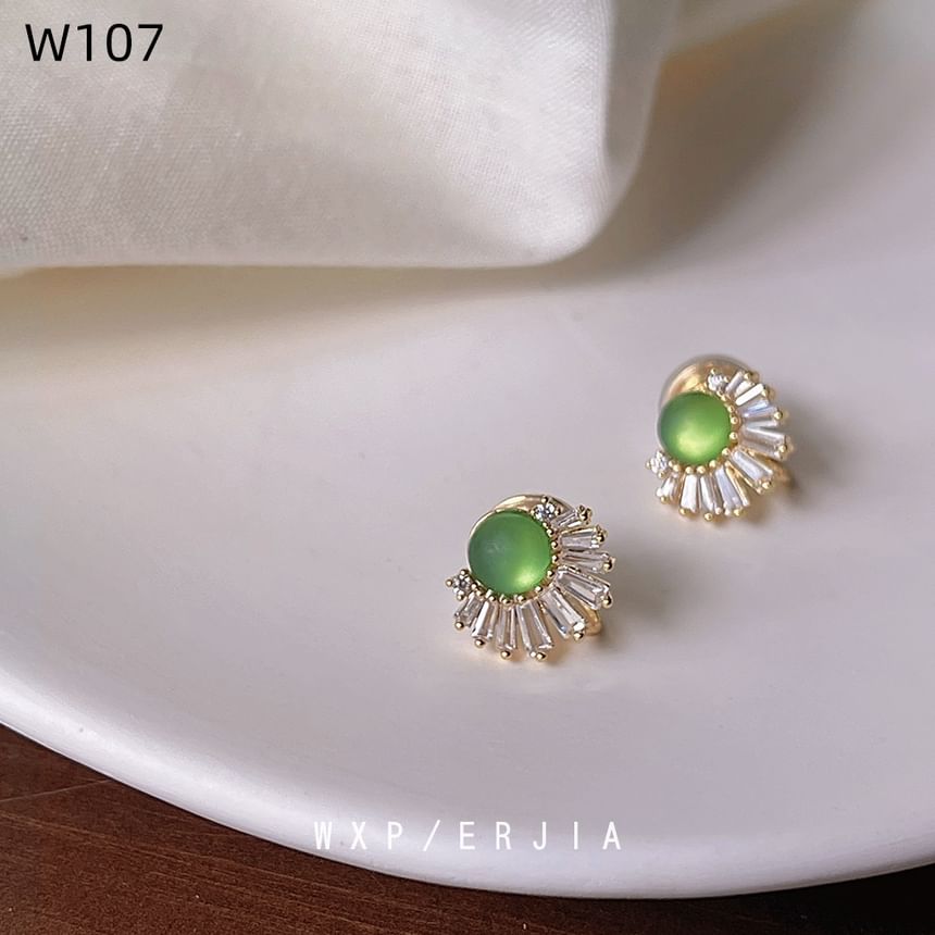 Cuff Ear Alloy Faux Rhinestone Gemstone