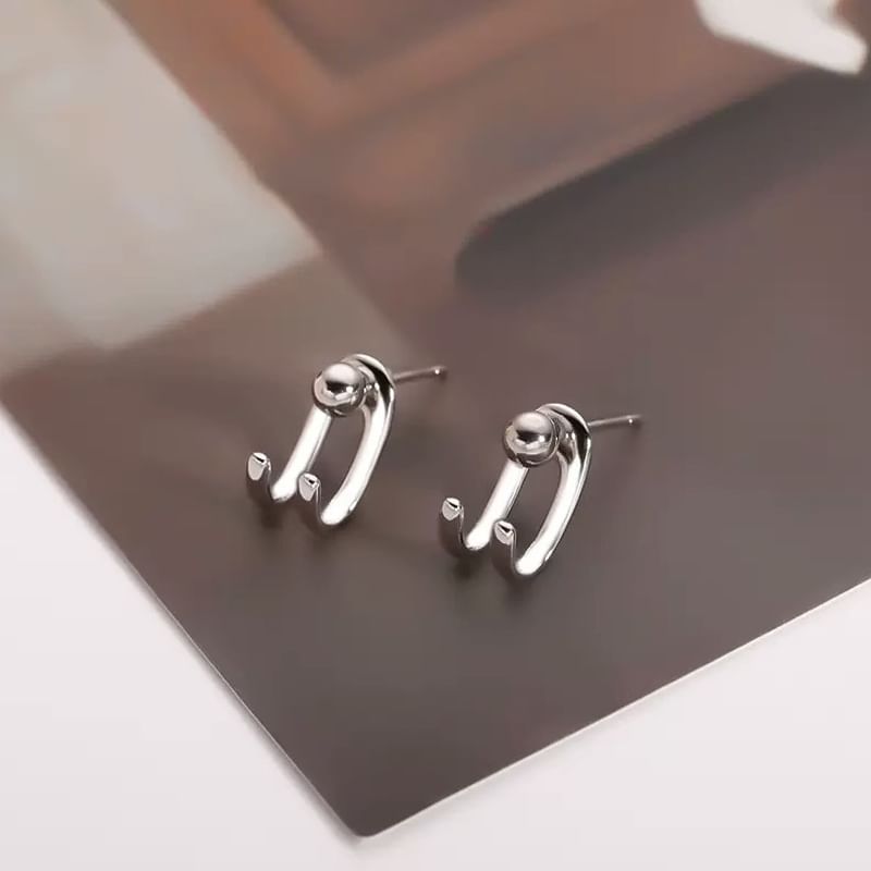Sterling Ear Stud Silver