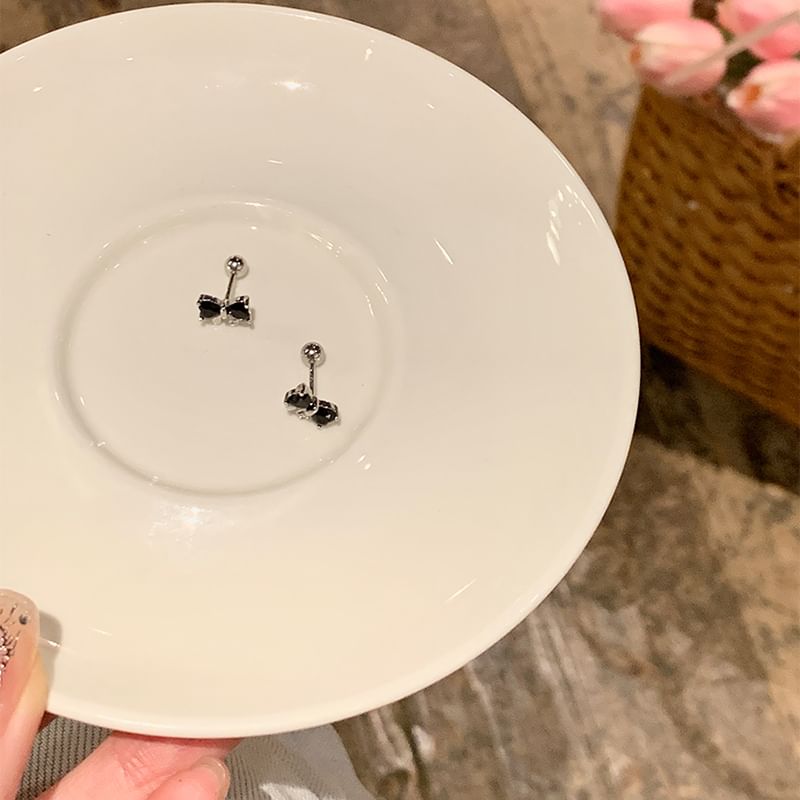 Rhinestone Stud Bow Ear