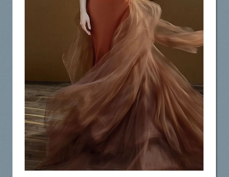 Bow Gown Plain Evening Mermaid Trained Back Strapless