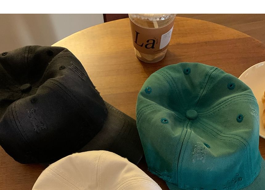 Distressed Cap Baseball Plain