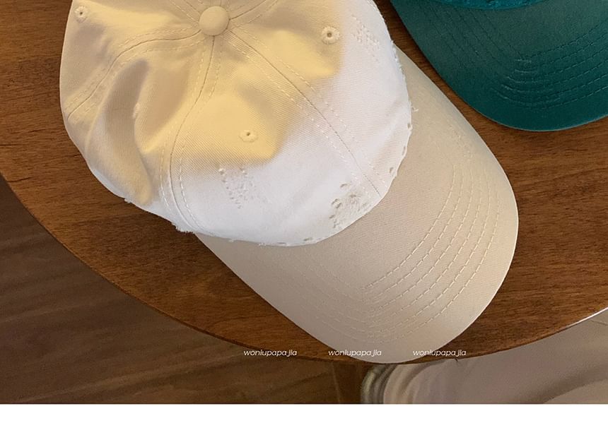 Distressed Cap Baseball Plain