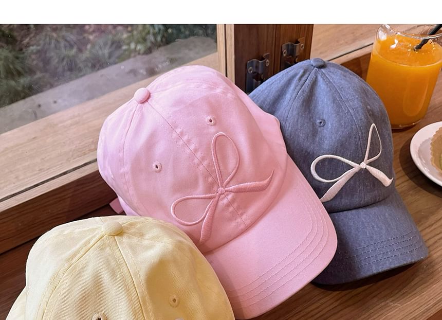 Baseball Bow Cap Embroidered