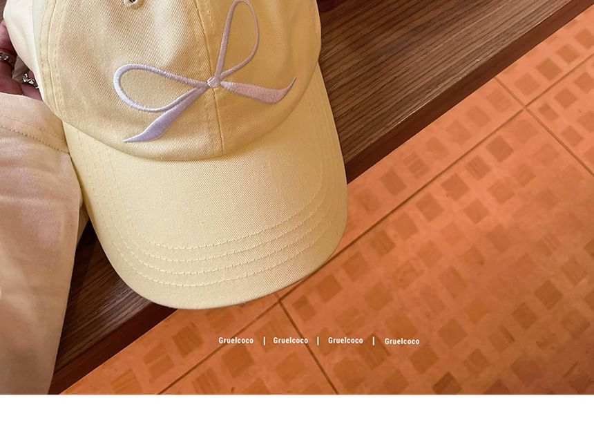 Baseball Bow Cap Embroidered