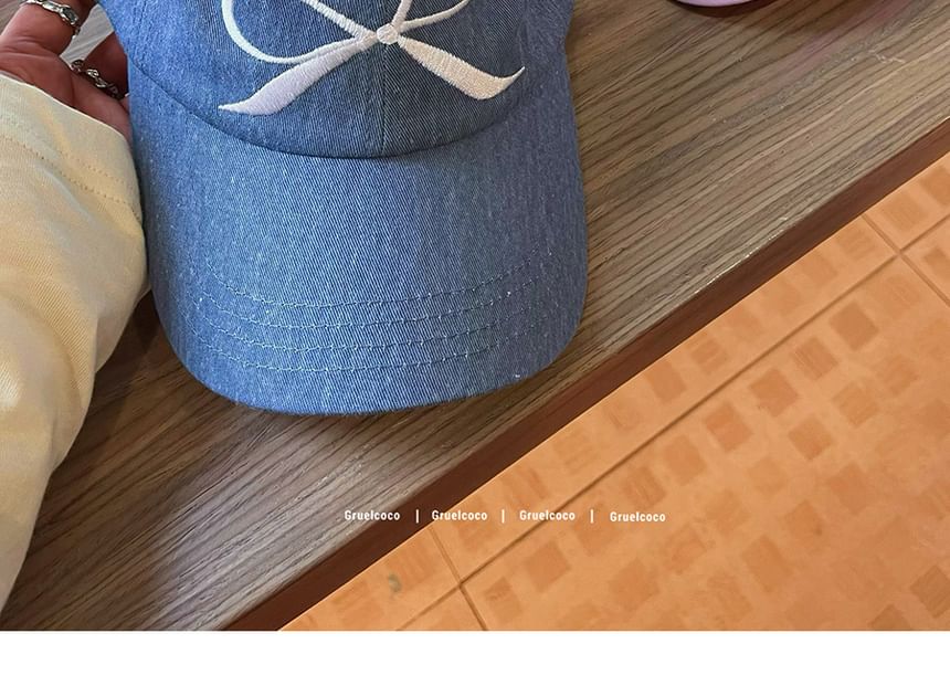 Baseball Bow Cap Embroidered