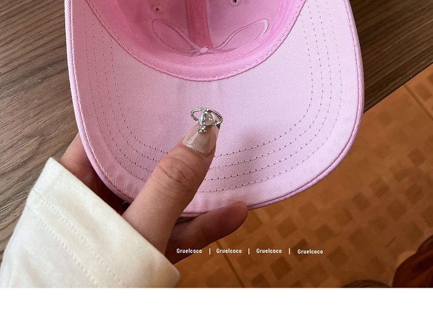 Baseball Bow Cap Embroidered