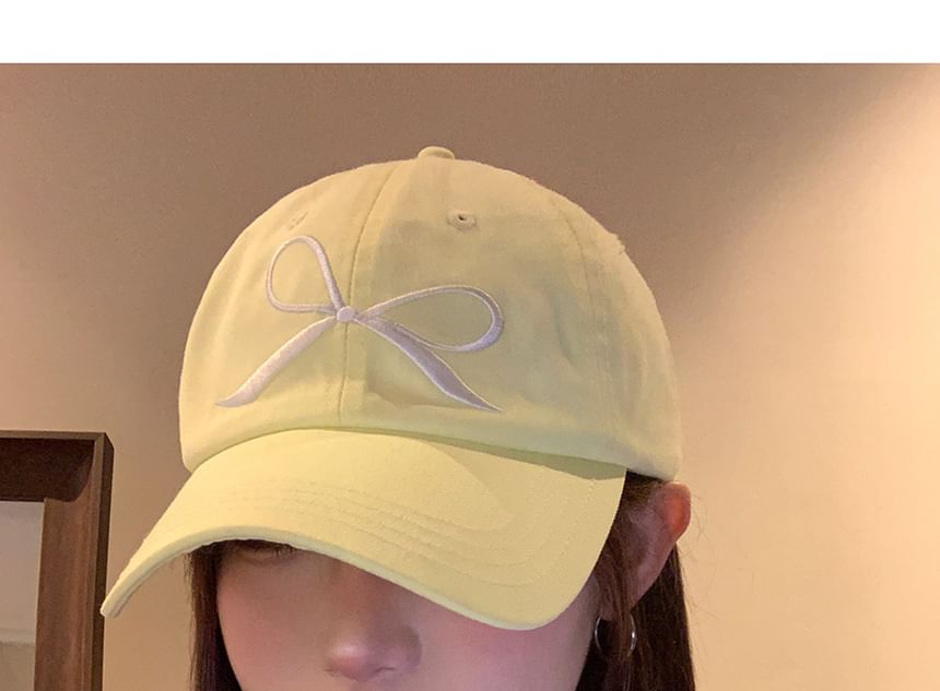 Baseball Bow Cap Embroidered