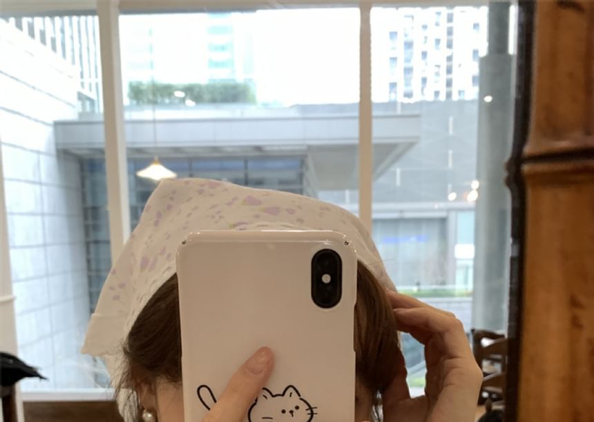 Scarf (Various Head Lace Triangle Embroidered Designs)