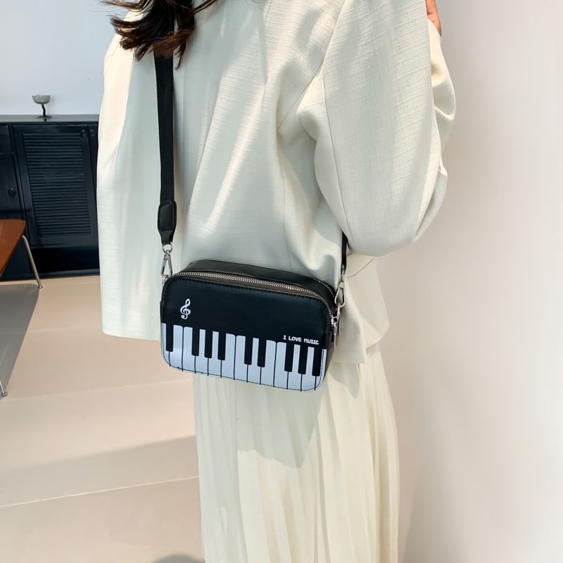 Bag Print Piano Crossbody