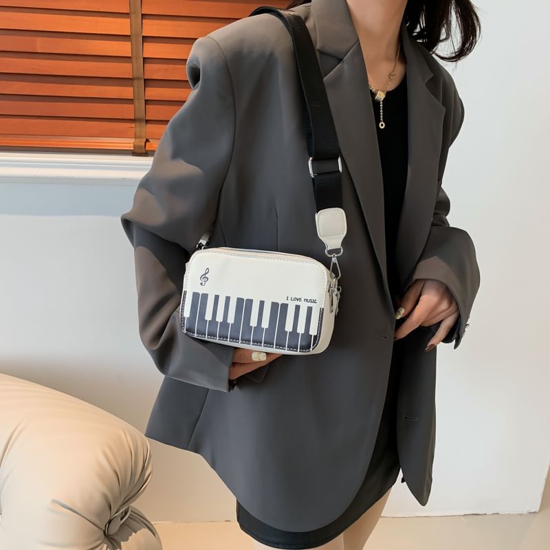 Bag Print Piano Crossbody