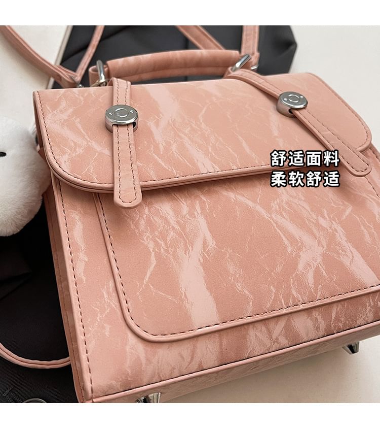 Charm Bag Patterned Set Backpack /