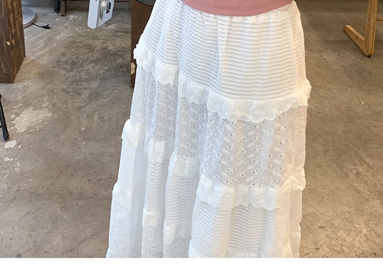 Tee Plain Ruched Short-Sleeve Off-Shoulder Crop