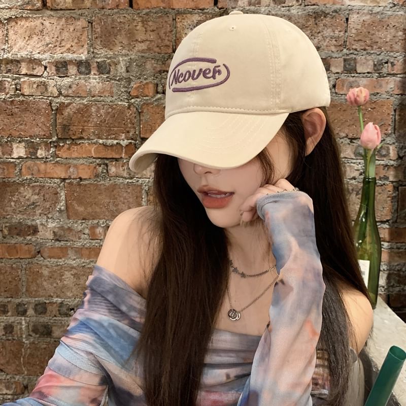 Baseball Embroidered Cap Lettering